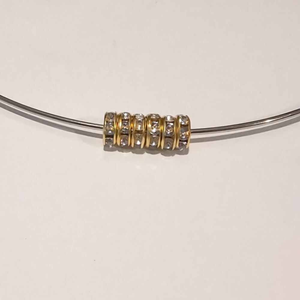 6 Gold 8mm Rondelle‎ Spacer Beads